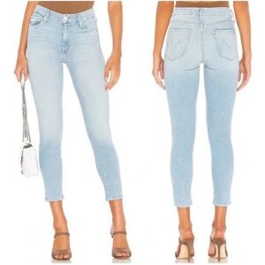MOTHER The Looker Crop Skinny Jeans in Fresh Catch Size 28
